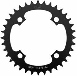 Esjot TA E-ONE 36 fogas lánctányér elektromos kerékpárhoz, 4 lyukas, D. 104, Bosch - Brose - Yamaha - Giant - Shimano E-Steps kompatibilis, mono, fekete, alu 7075, narrow wide Esjot Bicikli alkatrészek Kerékpár alkatrészek Kerékpár lánctányérok