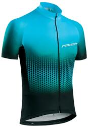 GIST gyermek kerékpáros mez, rövid ujjú, teljes cipzáras, kék színátmenetes, 6-8 éves korig GIST Bicikli alkatrészek Kerékpáros ruházat Kerékpáros mezek