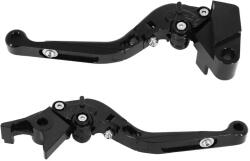 Avoc állítható, felhajtható fékkar szett Kawasaki Z900 (900), Z650 (650) fekete eloxált CNC (jobb+bal) Avoc Erőátviteli alkatrészek Kuplungok és alkatrészeik Kuplungkarok