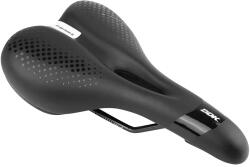 NEWTON városi kerékpár nyereg, férfiaknak, gél ergonomikus, fekete, memóriahabos, középső nyílással, 260x155 mm NEWTON Egyéb járművek Kerékpározás Kerékpár-alkatrészek Kerékpárnyergek