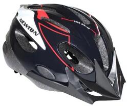 NEWTON Junior kerékpáros sisak Crossride fekete-piros, plexivel, zárrendszerrel, EU 53-55 (dobozban) NEWTON Bicikli alkatrészek Kerékpáros ruházat Kerékpáros sisakok
