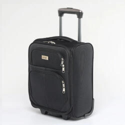 ORMI fekete textil két kerekű mini bőrönd