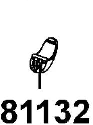 Kymco Agility 50 81132-LDC8-E10 akasztó Kymco Vázak, idomok, kiegészítők Idomok, burkolat elemek