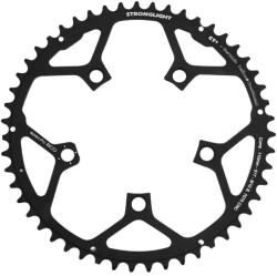 Stronglight CT2 51T 5 karos lánctányér országúti kerékpárhoz, 110 mm, Campagnolo Ultra Torque, külső, fekete, Record Carbon, Chorus Carbon, Athena, alumínium, 11 sebességes STRONGLIGHT Bicikli alkatrészek Kerékpá