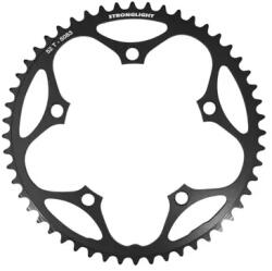 Stronglight 319945814726696 országúti kerékpár lánctányér - 5 karos, 52T, Ø130 mm, külső, fekete duralumínium (Shimano 8-9 sebességes kompatibilis) STRONGLIGHT Bicikli alkatrészek Kerékpár alkatrészek Kerékpár lá
