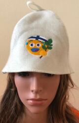 Sauna Cool Finnek előnyben fehér filc szaunasapka