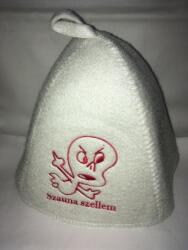 Sauna Cool Filc szaunasapka "Szauna szellem" felirattal és hímzéssel