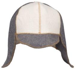 Sauna Special Kétszínű gyapjúfilc szaunasapka fülvédővel,