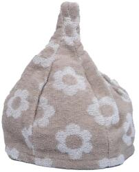 Sauna Cool Virágmintás len-pamut szaunasapka bézs