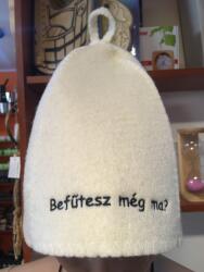 Sauna Cool Befűtesz még ma szaunasapka -fehér