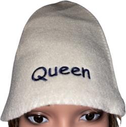 Sauna Cool Queen fehér szaunasapka filcből