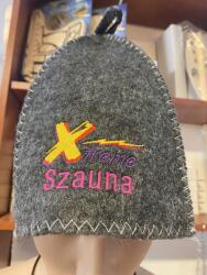Sauna Cool Szürke filc szaunasapka Xtreme Szauna felirattal
