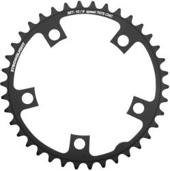 Stronglight lánckerék országúti kerékpárhoz, 5 karos, 38T, 110 mm, belső, fekete, alumínium, 9-10 sebességes (SHIMANO típus) STRONGLIGHT Bicikli alkatrészek Kerékpár alkatrészek Kerékpár lánctányérok