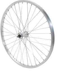 VELOX 24" első MTB kerék - alumínium, alumínium agy, tömör tengely (anya nélkül, 9x100) VELOX Bicikli alkatrészek Kerékpár alkatrészek Kerékpár kerekek