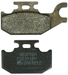 NEWFREN FD0301BV hátsó fékbetét Suzuki 125 Burgman 2007-től, 125 Sixteen 2008-2011 (L 82mm-62mm - M 41mm - vastagság 9, 5mm) off-road organikus NEWFREN Futómű és fék alkatrészek Fékbetétek (tárcsafék)