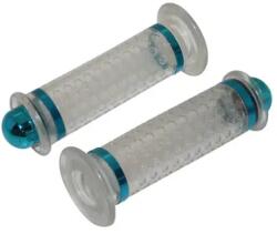 Replay Dome markolatpár, átlátszó-kék, zárt végű REPLAY Bicikli alkatrészek Kerékpár alkatrészek Kerékpár kormányszalagok és markolatok