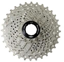 SUNRACE RS1 10 sebességes kazetta 11-32 Shimano-hoz (országúti kerékpár) (szint: 105) metál ezüst (dobozban) (11-12-13-15-17-19-21-24-28-32) SUNRACE Bicikli alkatrészek Kerékpár alkatrészek Kerékpár kazetták