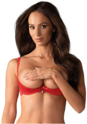 Obsessive Lovica szexi melltartó nyitott kosarakkal piros