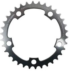 Specialites Ta Zephyr 7075 Lánctányér országúti kerékpárhoz, 5 karos, 34T, Ø110, belső, alumínium, ezüst (Shimano típus) 9-10 sebesség SPECIALITES TA Bicikli alkatrészek Kerékpár alkatrészek Kerékpár lánctányérok