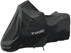 TAAC PLUS HYDROSCUD XL méretű motorkerékpár védőhuzat, vízálló poliészter (2000 mm), fekete (222x90x136 cm), szélálló pánttal, lopásgátló szemmel, tárolózsákkal TAAC Vázak, idomok, kiegészítők Járműtakarók