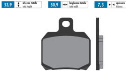 Polini Fékbetétek Polini Original Peugeot Speedfight Polini Futómű és fék alkatrészek Fékbetétek (tárcsafék)
