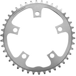 Stronglight lánctányér országúti kerékpárhoz, 5 karos, 42T, 110 mm, belső, ezüst, alumínium, 9-10 sebesség, SHIMANO típus STRONGLIGHT Bicikli alkatrészek Kerékpár alkatrészek Kerékpár lánctányérok