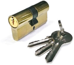 Dom-Elzett Hengerzárbetét 30/30mm rezezett 3 kulcsos IXA (FXK06636)