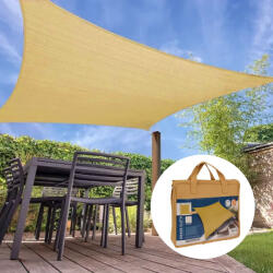 WTools Napvitorla négyzet alakú 3x3m okkersárga 170gr/m2 (2167808)