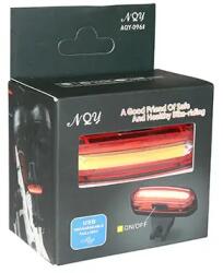 P2R P2R akkumulátoros LED lámpa - kormányra szerelhető, elöl átlátszó, hátul piros, nyeregszárra, COB 16 LED, USB-ről tölthető, fekete P2R (Vélo) Bicikli alkatrészek Kerékpáros kiegészítők Kerékpár világí