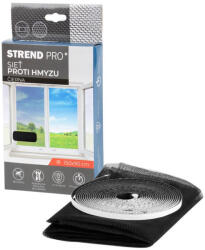 Strend Pro Rovarháló (szúnyogháló) tépőzáras 150x90cm fekete (2210649)