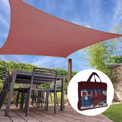 Wtools Napvitorla négyzet alakú 3x3m vörös (2167807)