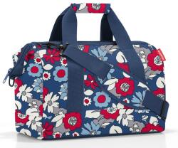 Reisenthel ALLROUNDER M nagy, virág mintás kék-piros-fehér közepes utazótáska MS4088 - borond-aruhaz