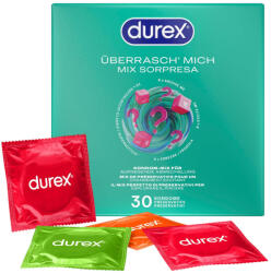 Durex Surprise Me - óvszer csomag (30db) - pirospillango