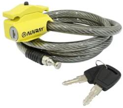 Auvray S. LOCK kerékpár lopásgátló kábelzár, kulcsos, ülésre vagy vázra, 12 mm átmérő, 1, 5 m hossz Auvray Bicikli alkatrészek Kerékpáros kiegészítők Biciklizárak