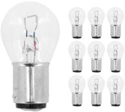 Flösser 12V 21W izzó, BA15D, átlátszó (dobozban, 10 db) FLOSSER Elektronika Világítások Izzók 12V-os izzók