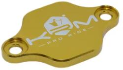 Krm Pro Ride CNC alumínium olajpumpa fedél Minarelli 50 AM6 / Derbi 50 Senda, GPR-hez, arany (fordítható kivitel) KRM PRO RIDE Motor alkatrészek Olajfilterek, olajpumpák