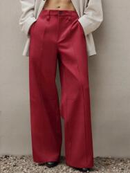 Shein IC65104 Shein Egyenes Szárú Férfi Öltönynadrág Piros (2) M