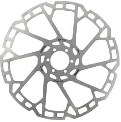ELVEDES 203 mm 6 lyukas tárcsafék (út/városi/MTB), ezüst, 2, 3 mm vastag ELVEDES Futómű és fék alkatrészek Féktárcsák