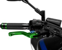 Puig 3.0 rövid fékkar zöld választóval, kék színben Puig Erőátviteli alkatrészek Kuplungok és alkatrészeik Kuplungkarok