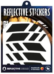 Reflective Berlin fényvisszaverő matrica kerékpárhoz, Racer modell, fekete (ívlap) REFLECTIVE BERLIN Bicikli alkatrészek Kerékpáros kiegészítők Kerékpár világítások és visszaverők