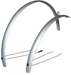 Stronglight R'LIGHT 41 mm matt szürke 28'' városi-trekking sárvédő szett, rozsdamentes acél pálcákkal STRONGLIGHT Bicikli alkatrészek Kerékpáros kiegészítők Kerékpár sárvédők