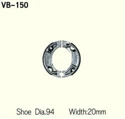 Wesrah VB-150 fékpofa Wesrah Futómű és fék alkatrészek Fékpofák (dobfék)