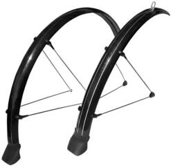 Stronglight 700C sárvédő országúti kerékpárhoz, 48 mm, fekete (pár: első + hátsó), MIXCLIP rögzítéssel, rozsdamentes merevítőkkel és sárvédő toldattal STRONGLIGHT Bicikli alkatrészek Kerékpáros kiegészítők Kerékp