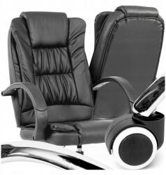  Masszázs irodaI Szék fekete Forgatható alap Króm irodai szék +tilt! (222 CLERK)