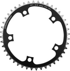 Stronglight 44T 5-karos lánctányér országúti kerékpárhoz, 130 mm, belső, fekete, alumínium 7075, 9-10 sebesség (SHIMANO kompatibilis) STRONGLIGHT Bicikli alkatrészek Kerékpár alkatrészek Kerékpár lánctányérok