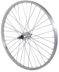 VELOX 24" MTB hátsó kerék, alumínium, alumínium agy, tömör tengely, 7/6 sebességes racsnival, anyával (10x100) VELOX Bicikli alkatrészek Kerékpár alkatrészek Kerékpár kerekek