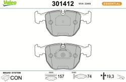 VALEO Sada brzdových platničiek kotúčovej brzdy VALEO 301412 (301412)