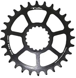 Specialites Ta ONE C55 MTB lánctányér, single 28T, közvetlen rögzítés, matt fekete alumínium, Cannondale Ai és FSA 10-12 sebességhez (6 mm offset) SPECIALITES TA Bicikli alkatrészek Kerékpár alkatrészek Kerékpár lán