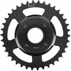 Bafang VAE lánctányér M420 motorhoz CL 49 mm, 38 fog, fekete (CW G332.1C) Narrow Wide Bafang Bicikli alkatrészek Kerékpár alkatrészek Kerékpár lánctányérok