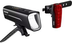OSRAM SUPERVISION F200-R150 USB kerékpár világítás készlet kormányra és nyeregcsőre, 200/150 lumen, fekete (első+hátulsó) OSRAM Egyéb járművek Kerékpározás Kerékpáros kiegészítők Kerékpár-világítás és látha